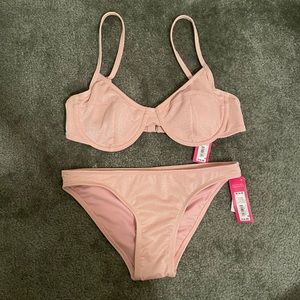 Sparkly Light Pink Bikini